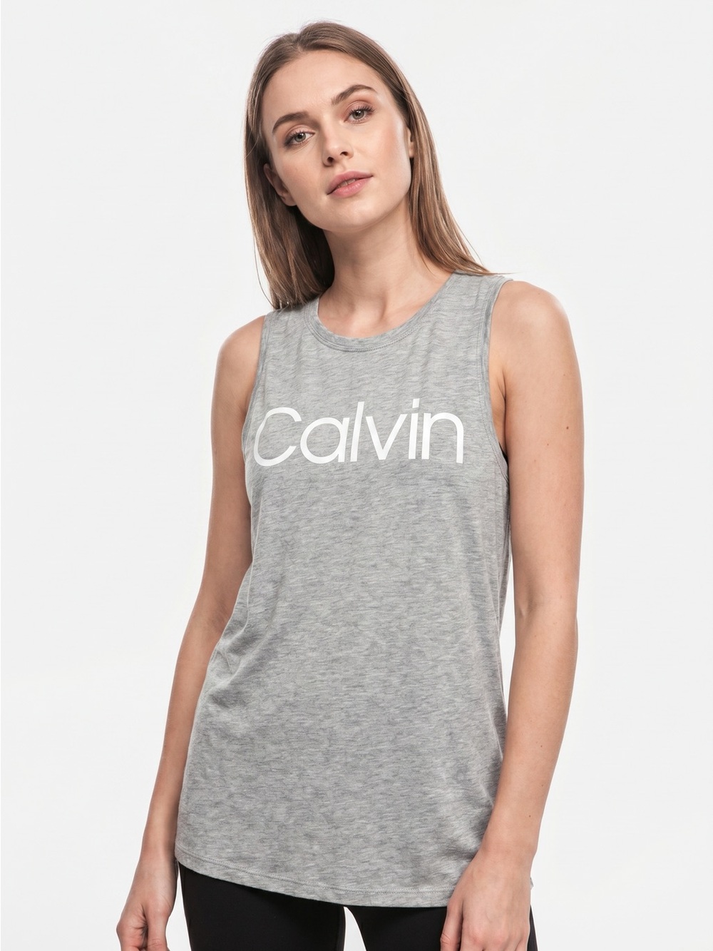 Calvin Klein Grey Logo Tank Top